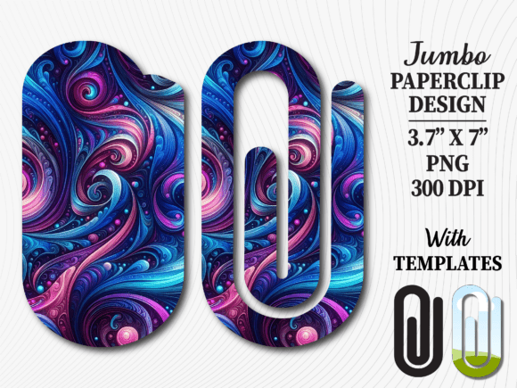 Cosmic Galaxy Abstract Jumbo Paperclip