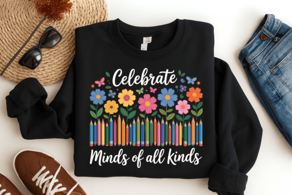 Embracing Neurodiversity: The Strategic and Creative Value of the Celebrate Minds of All Kinds PNG Shirt Design