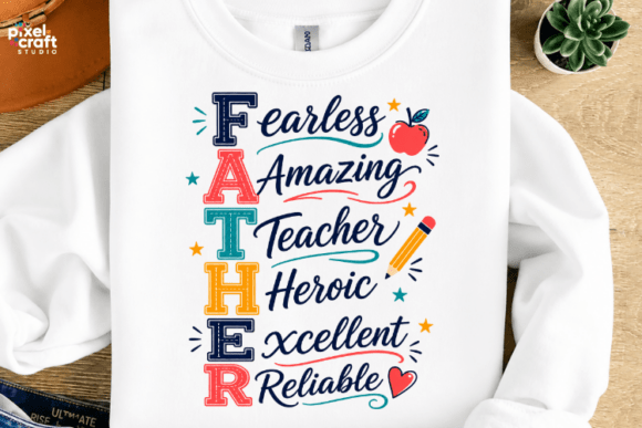 Father Amazing Teacher Hero PNG