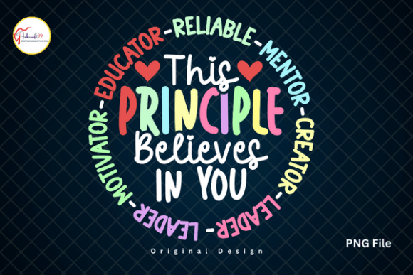 Motivational School Principal Tshirt PNG