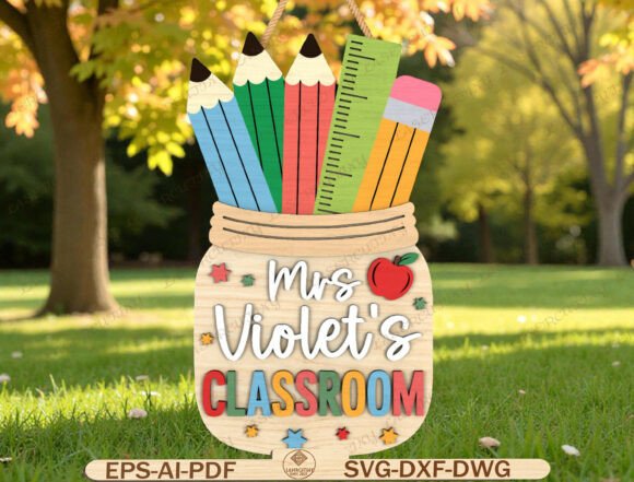 Personalized Teacher Pencil Jar Sign SVG: A Guide to Custom Classroom Decor