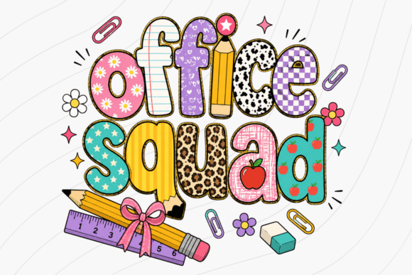 Revitalize Your School’s Vibe with the Preppy Office Squad Png for School Staff