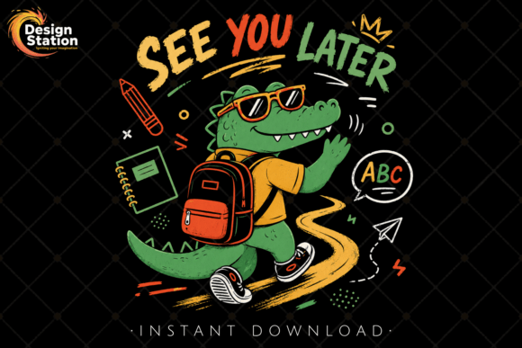 See You Later Alligator Kids Teacher PNG