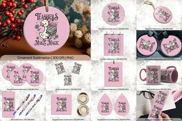 Teachers Make Magic Duck Sublimation Bundle Evaluation