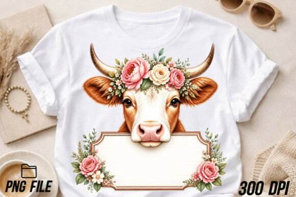 Unlocking Creativity: The Ultimate Guide to Using Floral Cow Head with Name PNG Designs