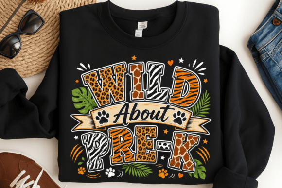 Wild About Pre-K Leopard Print PNG